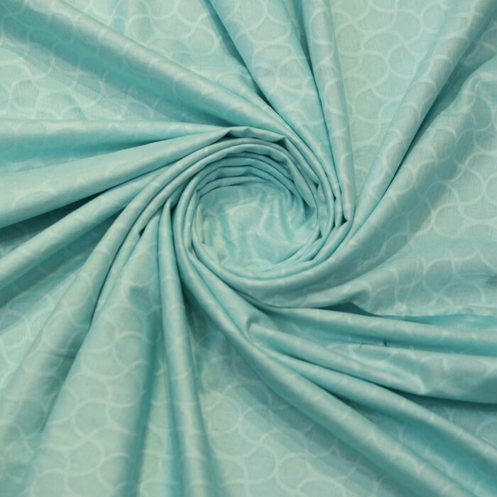 Azure Loop – Pure Cotton Jacquard Fabric - Image 2