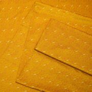 Golden Tanchoi jamawar silk fabric with diagonal Zari buta on pure kataan silk