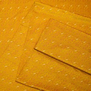 Golden Tanchoi jamawar silk fabric with diagonal Zari buta on pure kataan silk